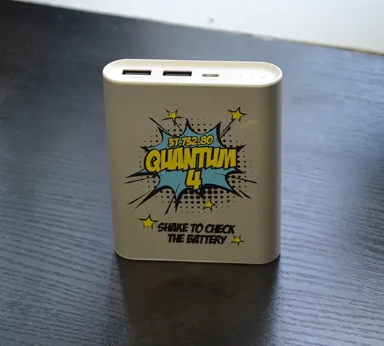 UV printing on a power bank